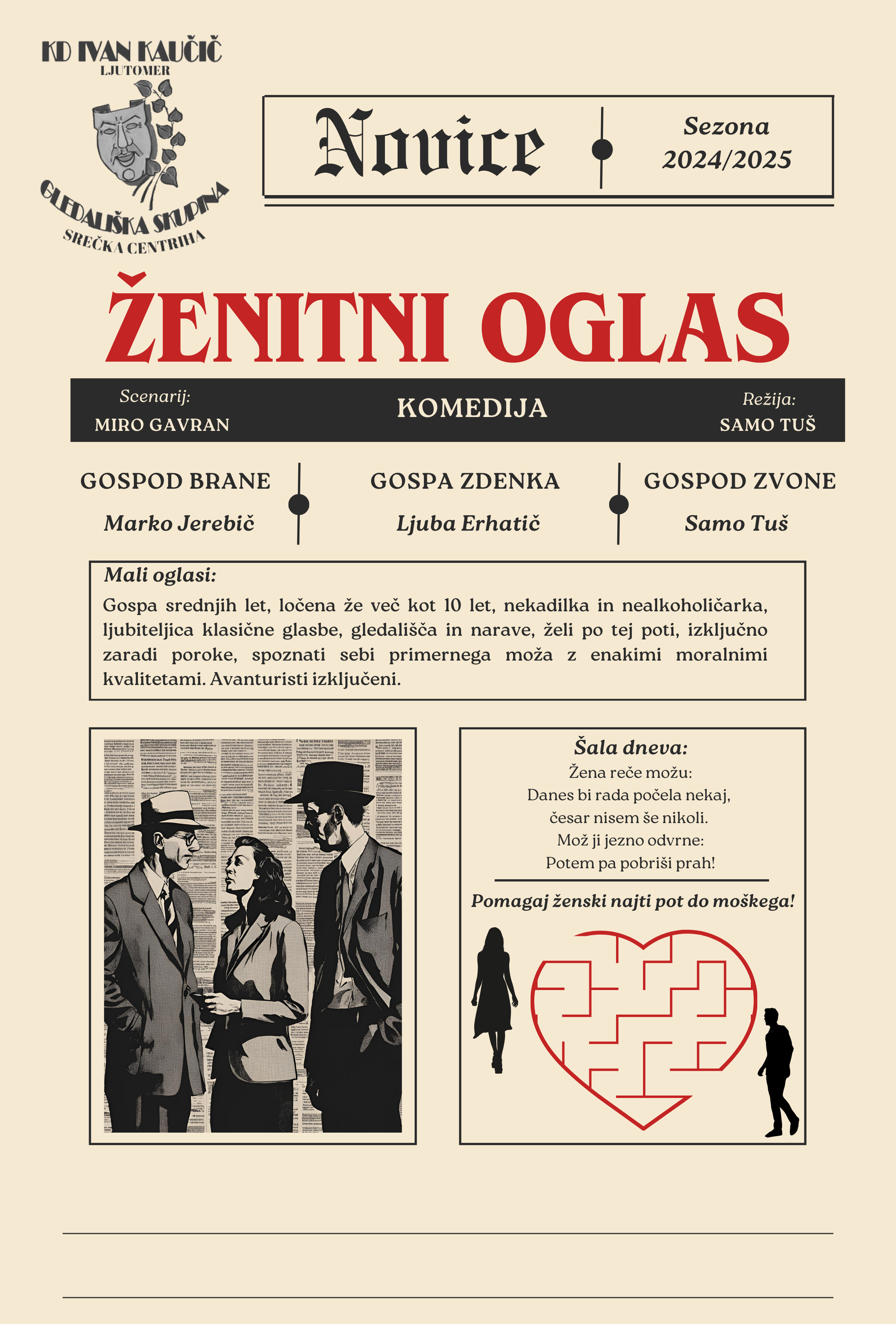Ženitni oglas rdeč
